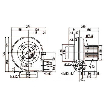 点击查看大图 电动鼓风机紧凑型系列SDG公司EC-H07HT-R313